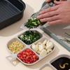 Кухонные тарелки для подготовки Baizi'en с 4 отделениями (Набор из 2)