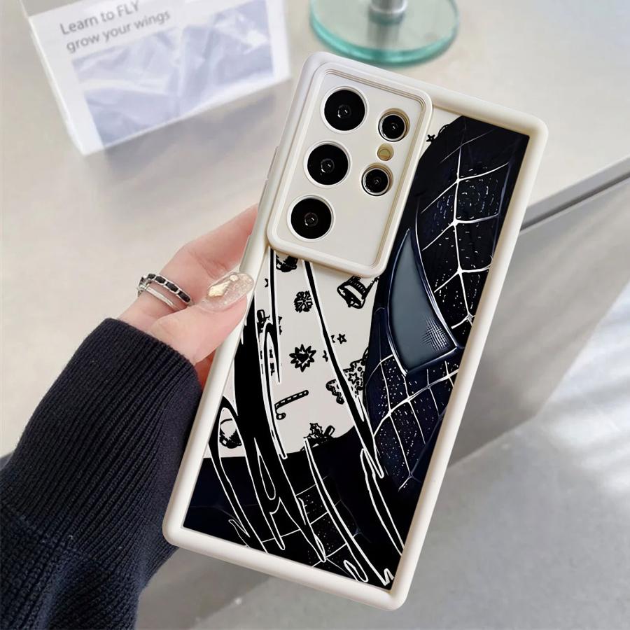 Рождественский чехол Marvel Человек-Паук для Samsung Galaxy S24 Plus S25 Edge S21 S25 Ultra S22 S23 FE S24Ultra S20FE Мягкий чехол