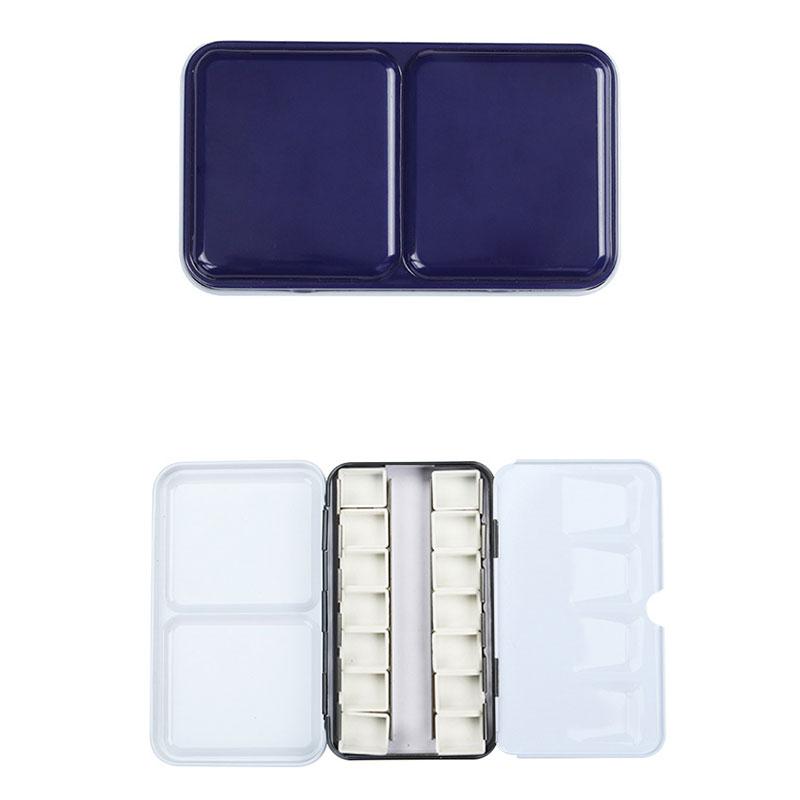 Половина кастрюли Поднос для акварельных красок Жестяная коробка Пустая палитра Хранение картин Лоток для краски