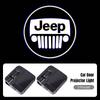 Car Door Projector Lamps Auto Logo Lights For Jeep Grand Cherokee Wrangler JK Gladiator Compass Renegade Wagoneer Avenger Recon AJP1