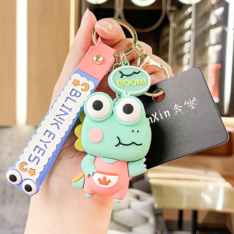 Силиконовый мультяшный брелок с изображением динозавра - милый брелок для снятия стресса