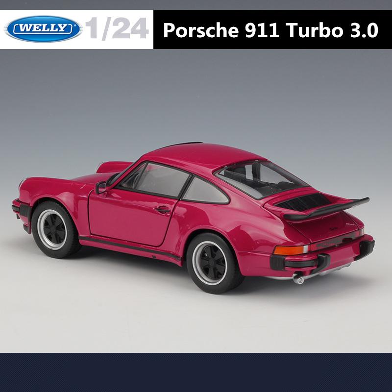 Welly 1/24 Scale 1974 Porsche 911 Turbo 3.0 Alloy Sports Car Model Diecast Metal Toy Vehicle Car Model Simulation Collection Kids Gift