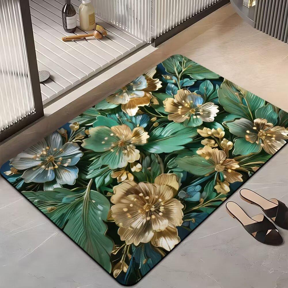 Быстросохнущий коврик для двери ванной комнаты, впитывающий диатомовую грязь, напольный коврик для туалета, противоскользящий коврик для входной двери в туалет, коврик для ног из диатомовой земли