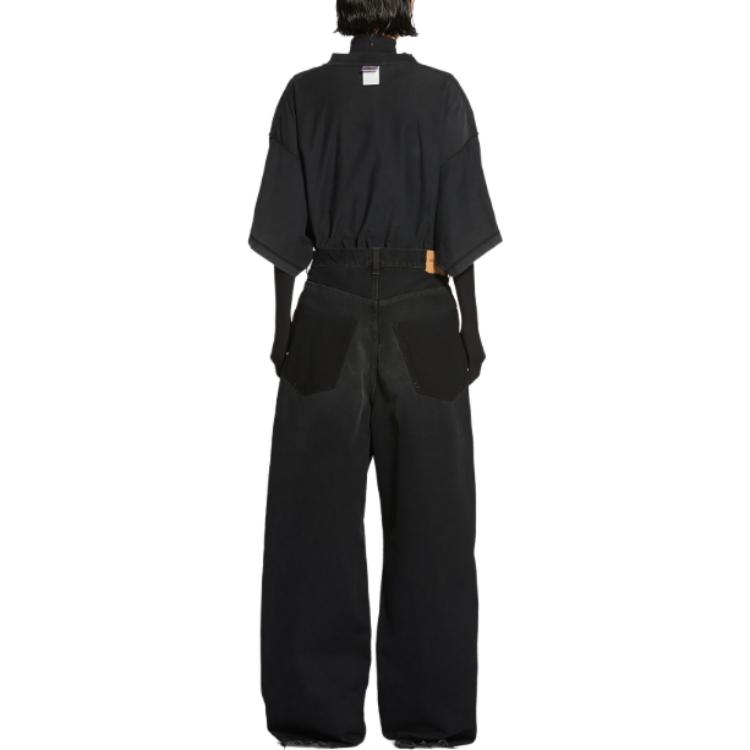 Balenciaga Jeans Loose Fit Unisex Black 719337TNW541129