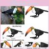 Wild Animal Big Billed Bird Ramphastos Toco Model For Kids Educational Gift And Display
