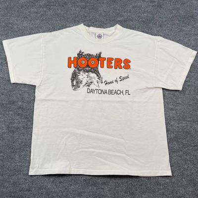 Винтажная рубашка Hooters Daytona Beach 90-х годов, размер L, 22x26, Флорида