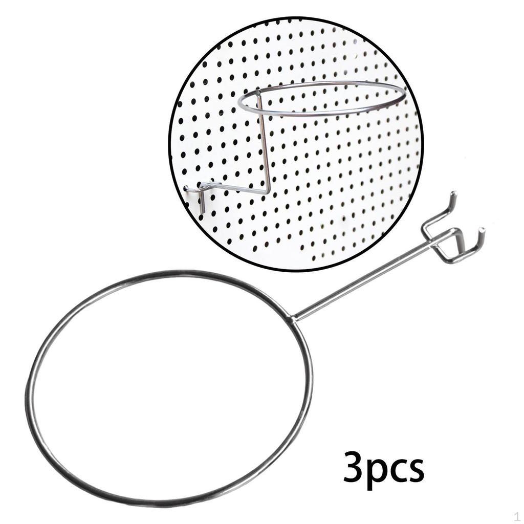 Стойка для хранения баскетбольных мячей для перфорированной панели диаметром 12,5 см, настенный аксессуар для футбольных мячей и