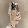 Золотая бабочка для Apple 16 Promax Личность 15 Новый стиль 14 Чехол для мобильного телефона для IPhone 13 Зеркало Креативный 12