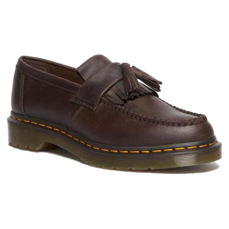 Dr. Martens Лоферы с кисточками из кожи Crazy Horse Adrian 'Темно-коричневые' Унисекс 30917201