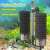 1 Set Fish Tank Filter Double Head Purify Water Effective Oxygenation Rapid Culture Bio-chemical Sponge Air Pump Filter for Aquarium