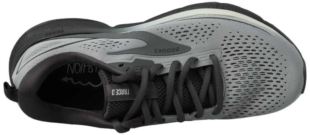Running Shoes Sneakers Trace 3 BRM 4124 Cm 2E [Brooks] Men's Gray/Black 27.0