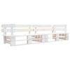 Day and Night - Day and Night 2-seater White Wooden Pallet Garden Sofa