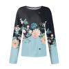 Women's Fashion Casual Round Neck Long Sleeve Printed T-Shirt Ladies Top