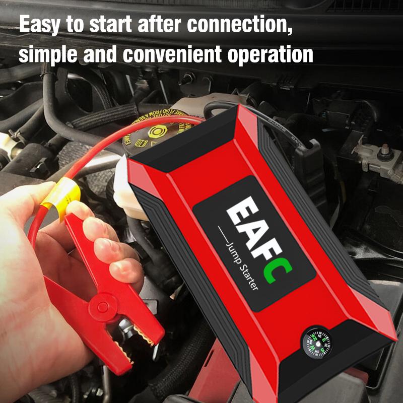 EAFC 2000A/1200A /600A Аварийный источник питания для автомобиля Стартерное устройство для автомобиля АВТОСТАРТЕР с освещением Портативный аккумуляторный Power Bank