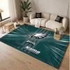 Custom Rug Philadelphia Eagles Pattern Print Name Text Soft Non‑Slip Floor Carpet for Home Indoor Decoration