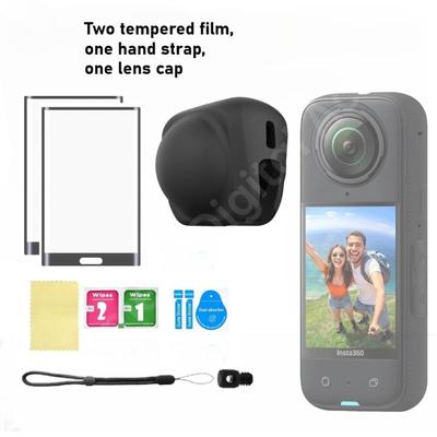 Защитная пленка для экрана Insta360 X5 X4, силиконовая защитная крышка объектива, основание объектива спортивной камеры, аксессуары для защиты от падения