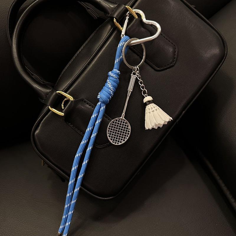 Yogodlns Sport Style Badminton Mini Backpack Hanging Handbag Pendant Bag Pendant Bags Accessories