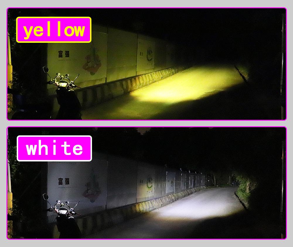 Светодиодные противотуманные фары для мотоцикла, переключатель противотуманных фар для вождения квадроцикла, вспомогательный прожектор, линза проектора, супер яркий с мини-противотуманой фарой