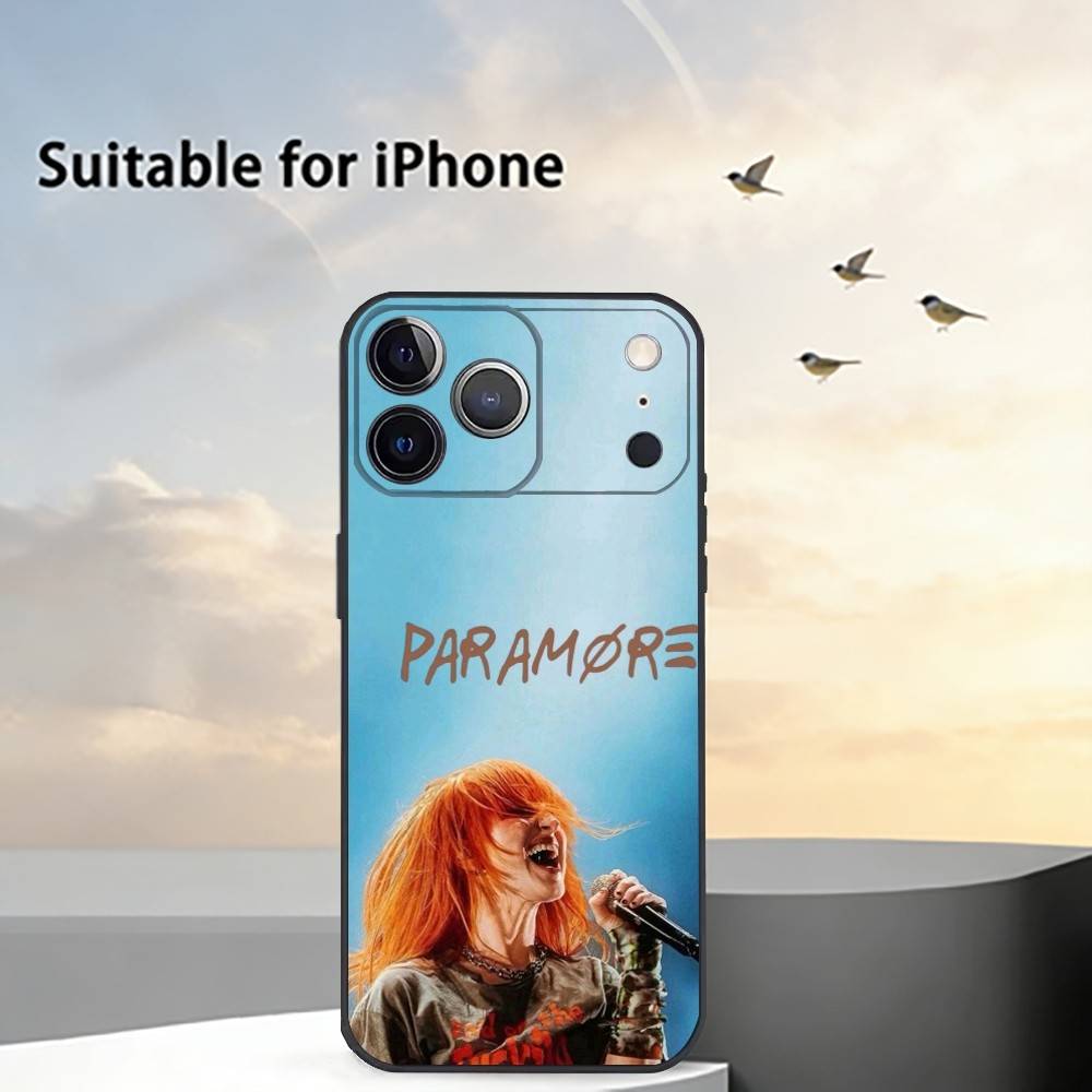 Pop-Punk B-Band Paramore Чехол для телефона iPhone 17, 16, 15, 14, 13, 12, 11 Plus, Pro Max, Другие Мягкий Черный Чехол