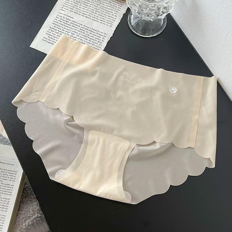 Женское бесшовное нижнее белье Ice Silk Quick-Dry: Ультратонкие, телесные, 3D персиковые бедра, подходят для летнего фитнеса и йоги