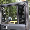 Накладка на заднее стекло автомобиля, декоративная рамка для Jeep Wrangler JL для JT Gladiator 2018, 4-дверная версия, металлические автомобильные аксессуары