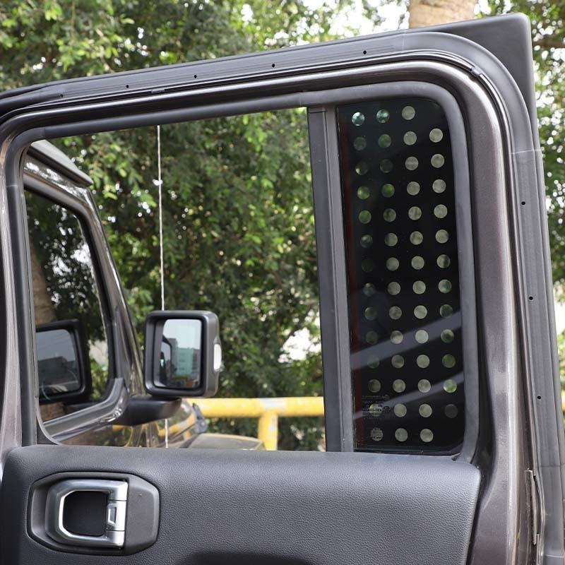 Накладка на заднее стекло автомобиля, декоративная рамка для Jeep Wrangler JL для JT Gladiator 2018, 4-дверная версия, металлические автомобильные аксессуары
