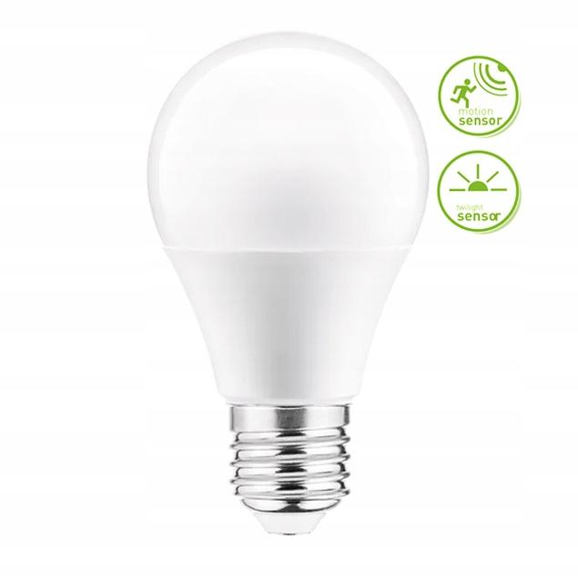 LED E27 Motion Sensor Bulb with Dusk Detection, 4000K
