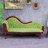 1/12 Dollhouse Miniature Furniture Toffee Couch Chair Sofa Realistic Compact Fine Workmanship Dollhouse Sofa Model