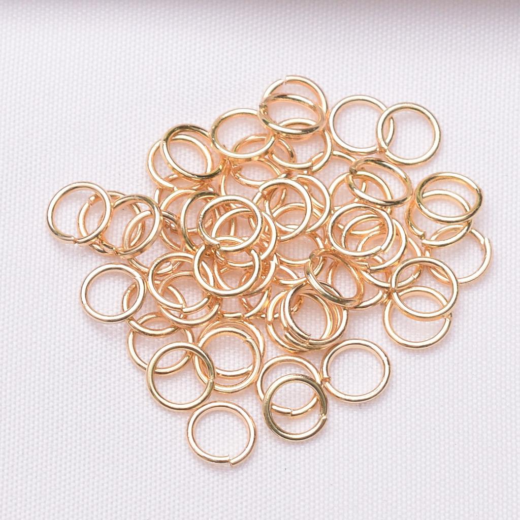 10 г 18-каратного золота сумка цвет удерживающий открывающееся кольцо Diy ожерелье браслет соединительный закрытый материал кольца застежка открывающееся кольцо