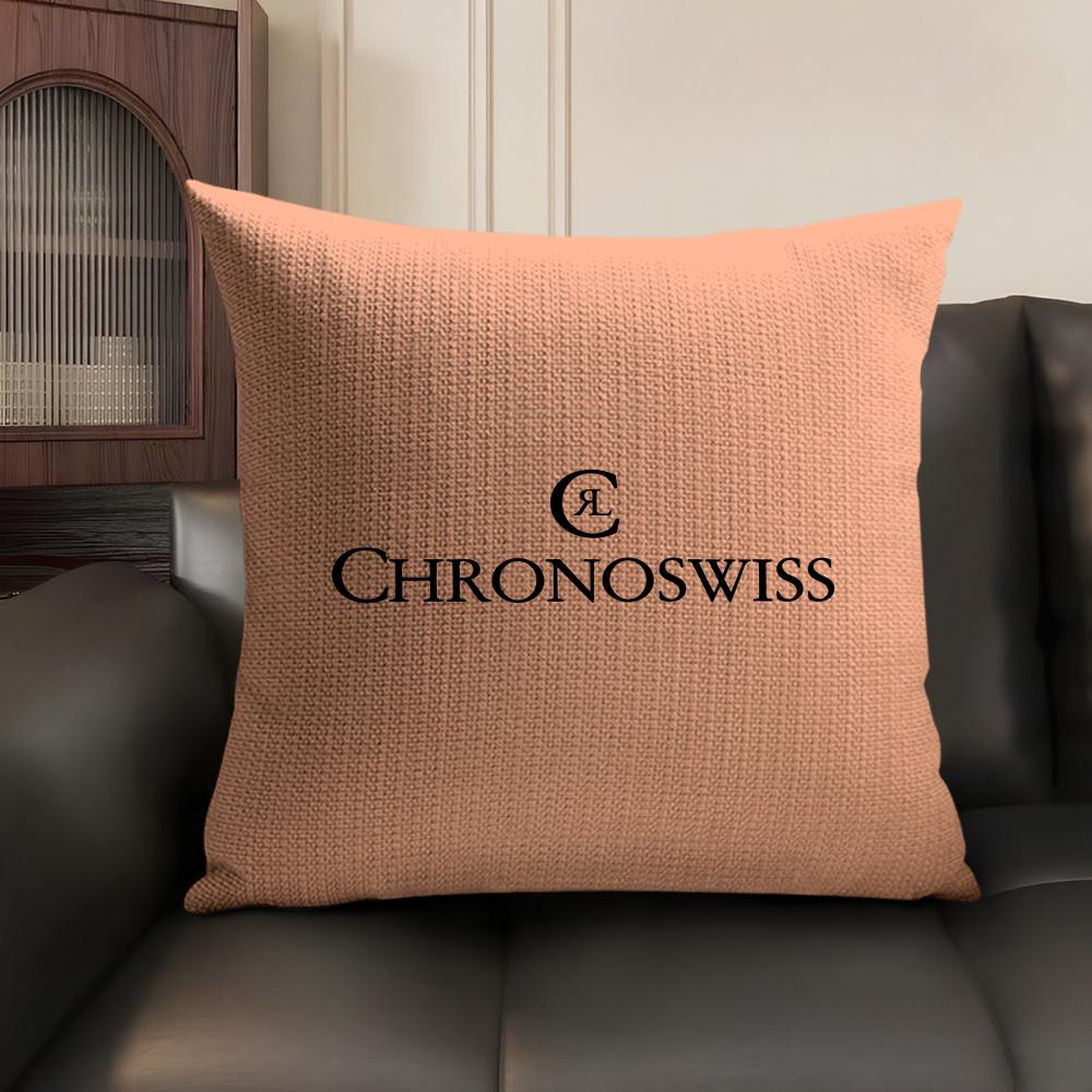 Роскошная наволочка C-Chronoswiss Cushion Cover Летняя дышащая льняная органическая ткань Двусторонняя печать Декор для дивана Домашний декор