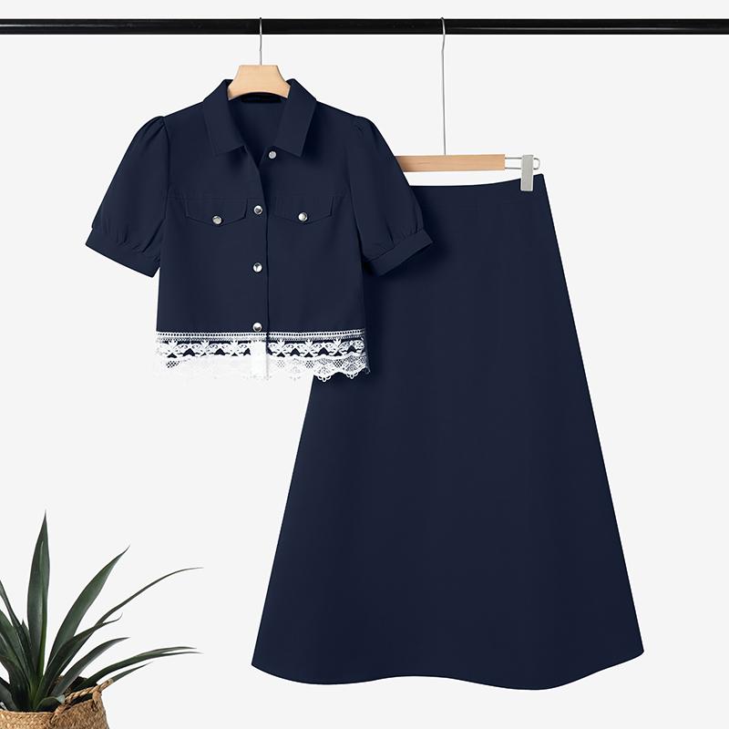 ZANZEA Женские летние комплекты из двух частей: блузка с коротким рукавом и длинные юбки