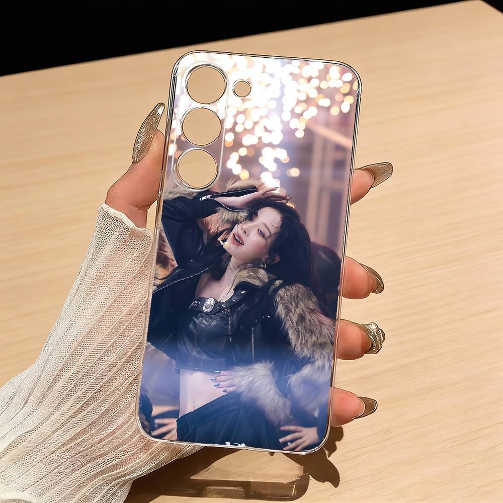 W-Зима A-AespaS Чехол для телефона для Samsung S25,S24,S21,S22,S23,S30,Ultra,S20,Plus,Fe,Lite Прозрачная крышка