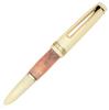 Gullor Mini Fountain Pen with Gold Acrylic Pocket Hidden Extra Fine Nib Trim, Pen, Pink, (0.38mm)