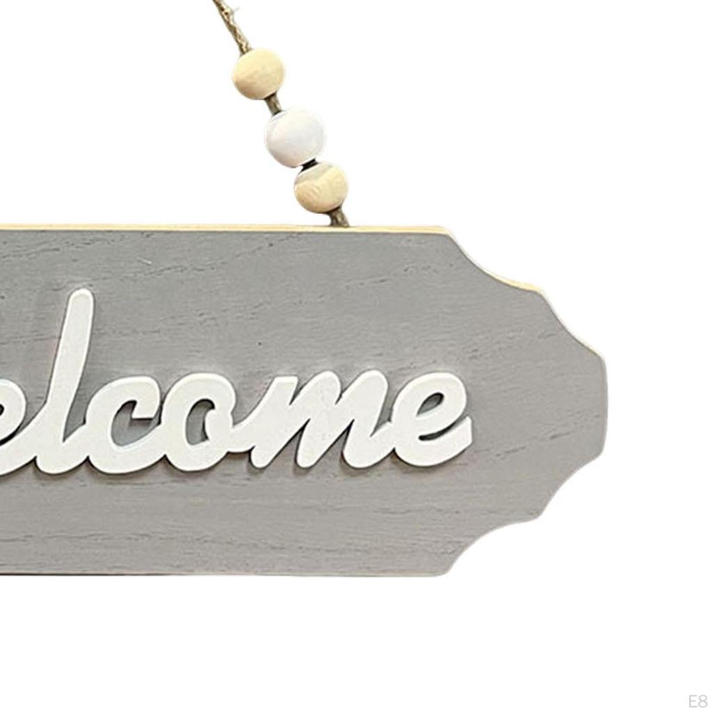 Handcrafted Wooden Door Sign with Elegant Bow Detail