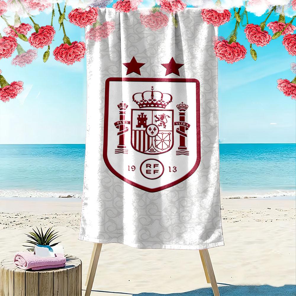 Spain Emblem Beach Towel Beach Towel Quick-drying for Travel Outdoor Sports Jogging Beach and Swimming