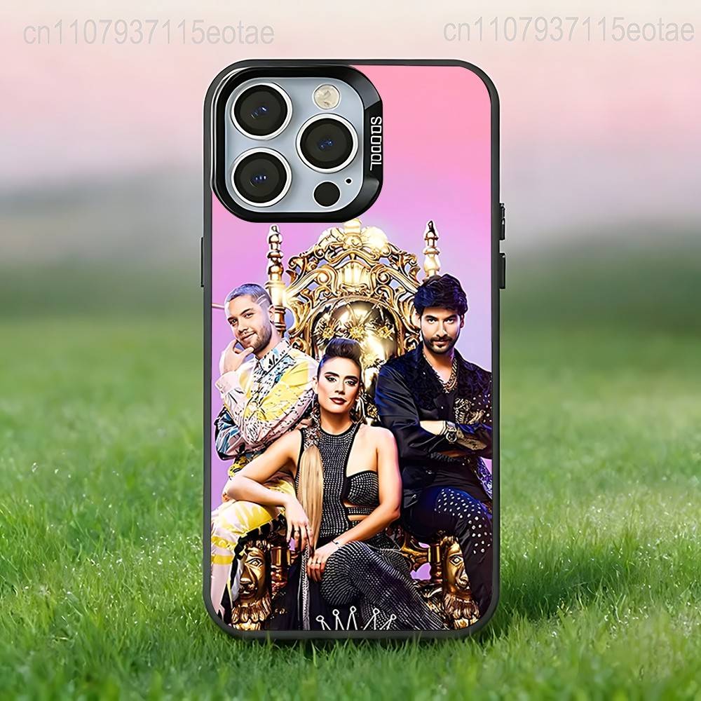 Королева Фلو La Reina Del Flow Чехол для телефона для iPhone 17,16,15,14,13,12,11,Pro,Max,Plus,E,Air,Mini Черный IMD Чехол