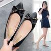 Pointed Flat-bottomed Bow Single Shoes Female 2025 New Summer Shallow Mouth Fairy Wind Soft-soled Flat-heeled Doudou Shoes Female