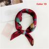 Gifts Women Small Vintage Square Scarf Silk Feel Satin Head Neck Hair Tie Band