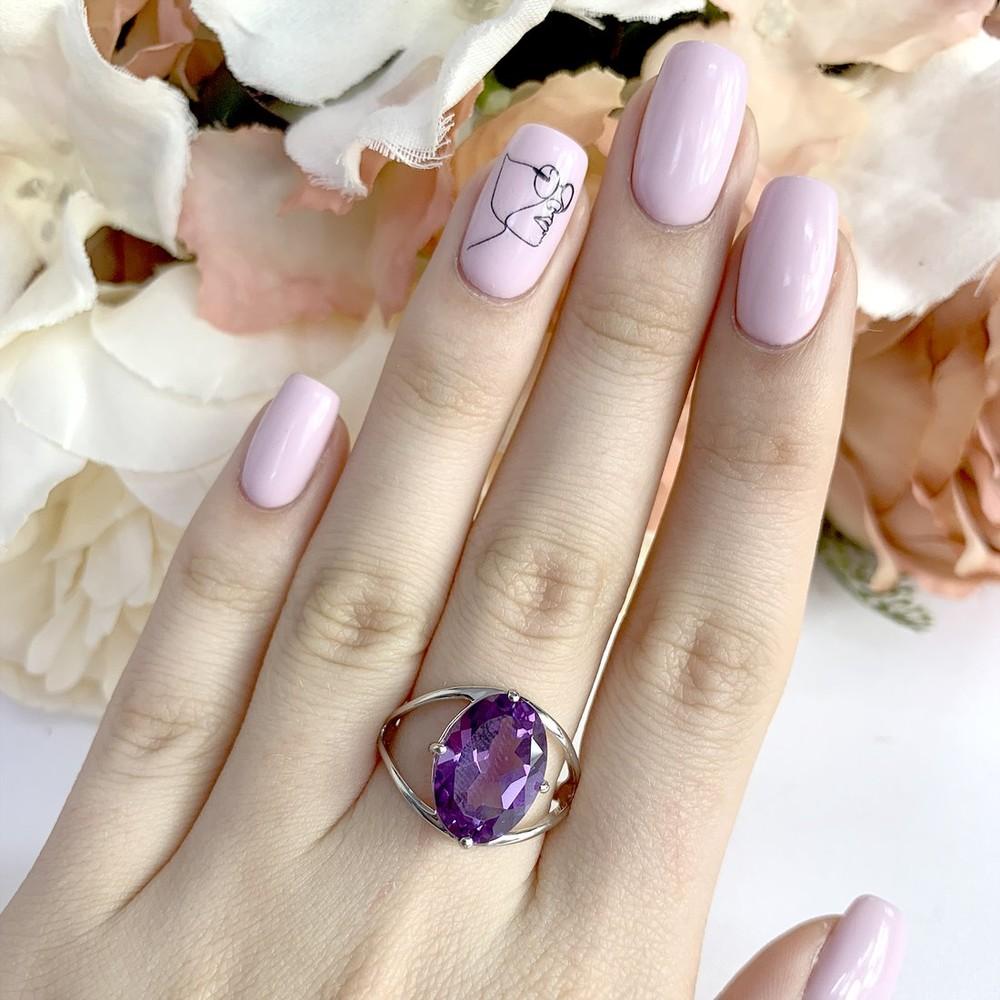 Серебряное кольцо с александритом 4.1ct (1994375) 4.32 гр. 925 пробы