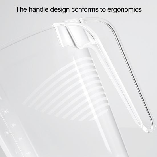 1000 мл пластиковый мерный стакан, 4 единицы измерения, штабелируемый, с противоскользящим дном, прозрачный мерный кувшин, необходимые кухонные инструменты