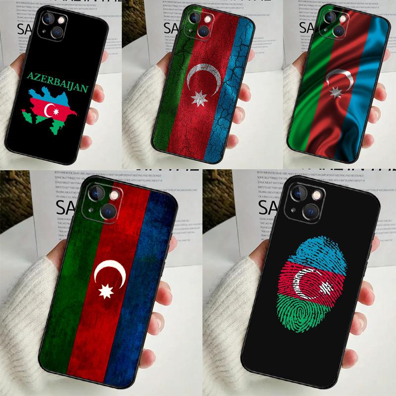 Azerbaijan Flag Phone Case For iPhone 16 15 14 13 12 11 Pro Max Mini X XR XS Max 7 8 Plus Back Cover