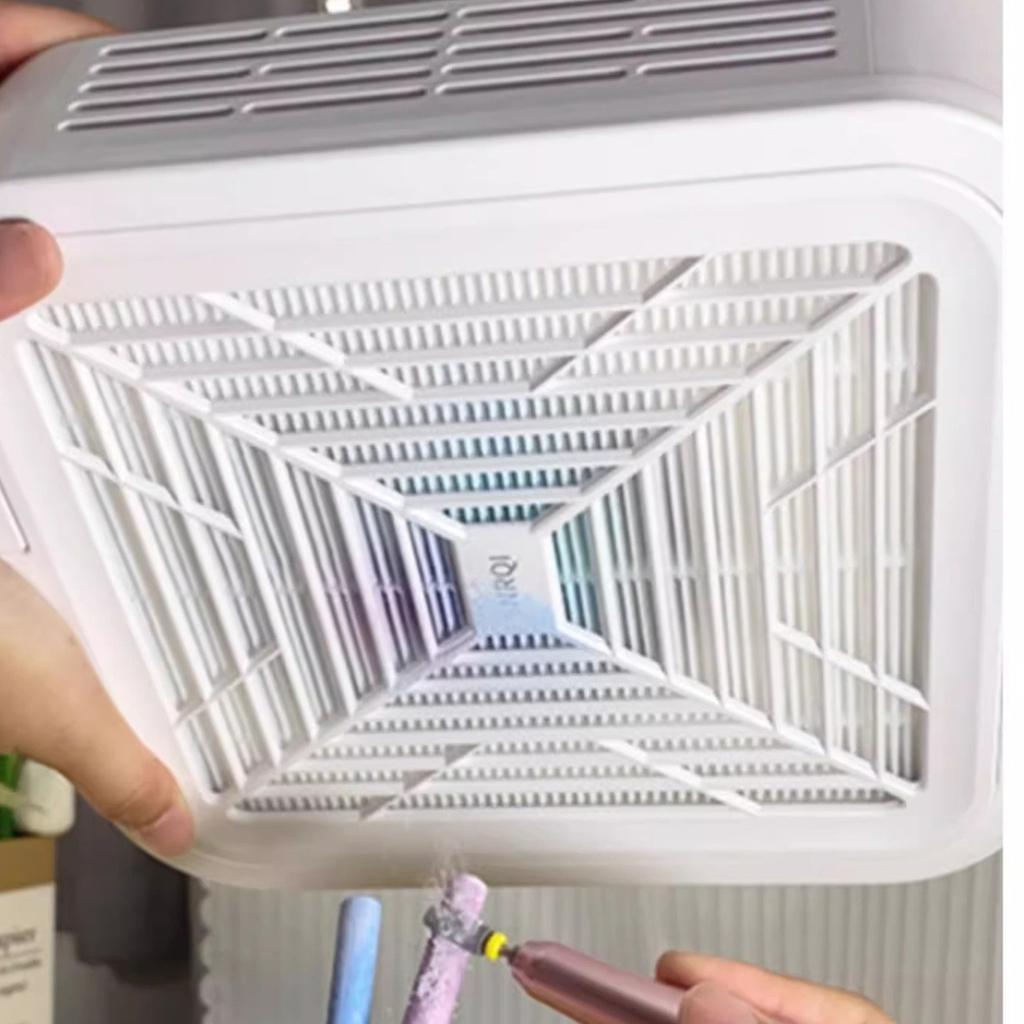 Бесщеточный пылесос для ногтей с высокой мощностью и сильной полировкой, пыленепроницаемый и отдельный фильтр-сетка, машинка для ногтей