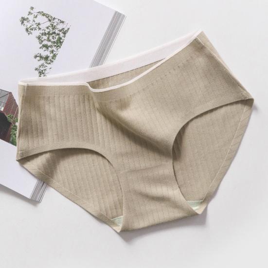 Trendy Lady Panties One-Piece Type Daily Wear Female Sweat-absorbing Close Fit Briefs Panties for Living Room