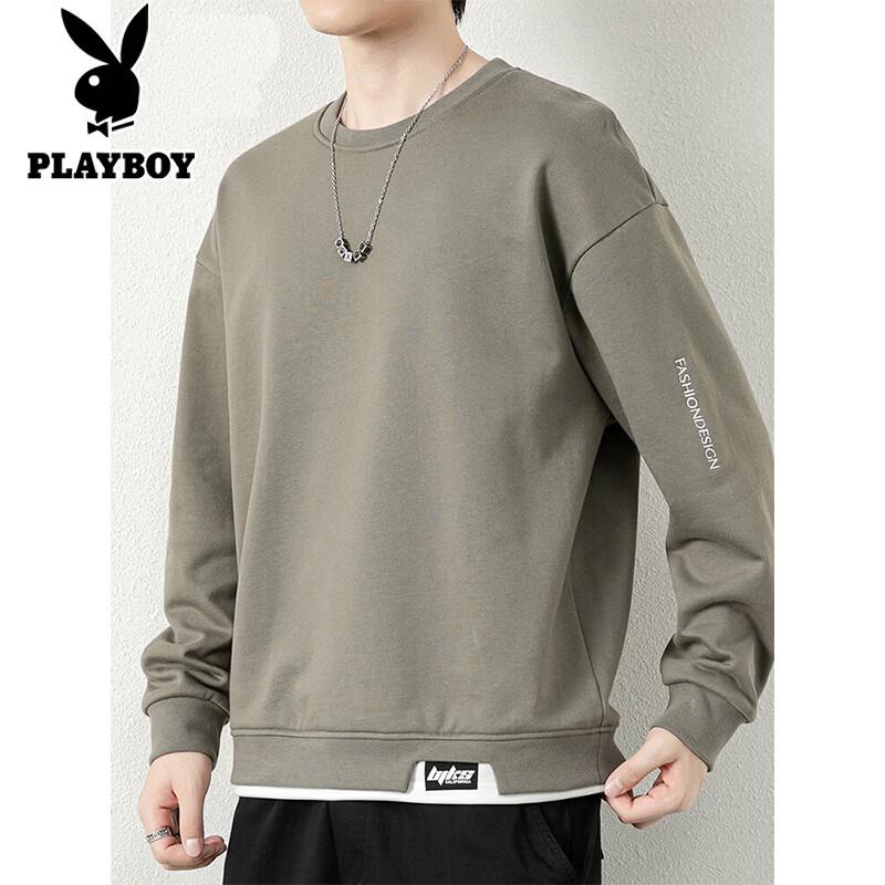 PLAYBOY Мужской повседневный свитшот с круглым вырезом