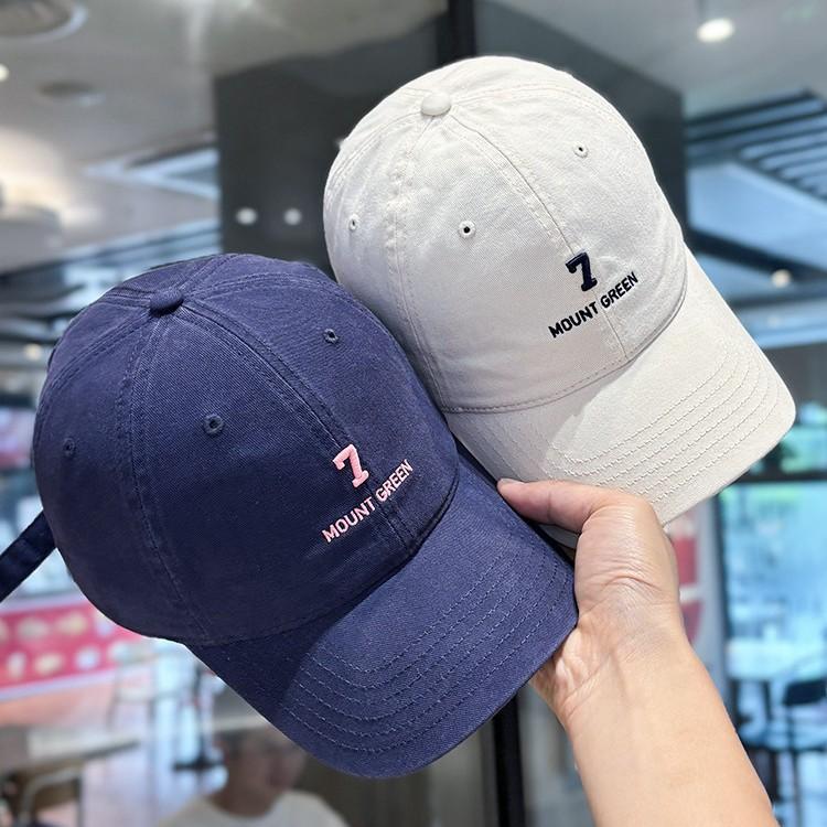 Three-dimensional letter embroidery baseball cap children couple soft top versatile sunshade ins cap men's autumn tide