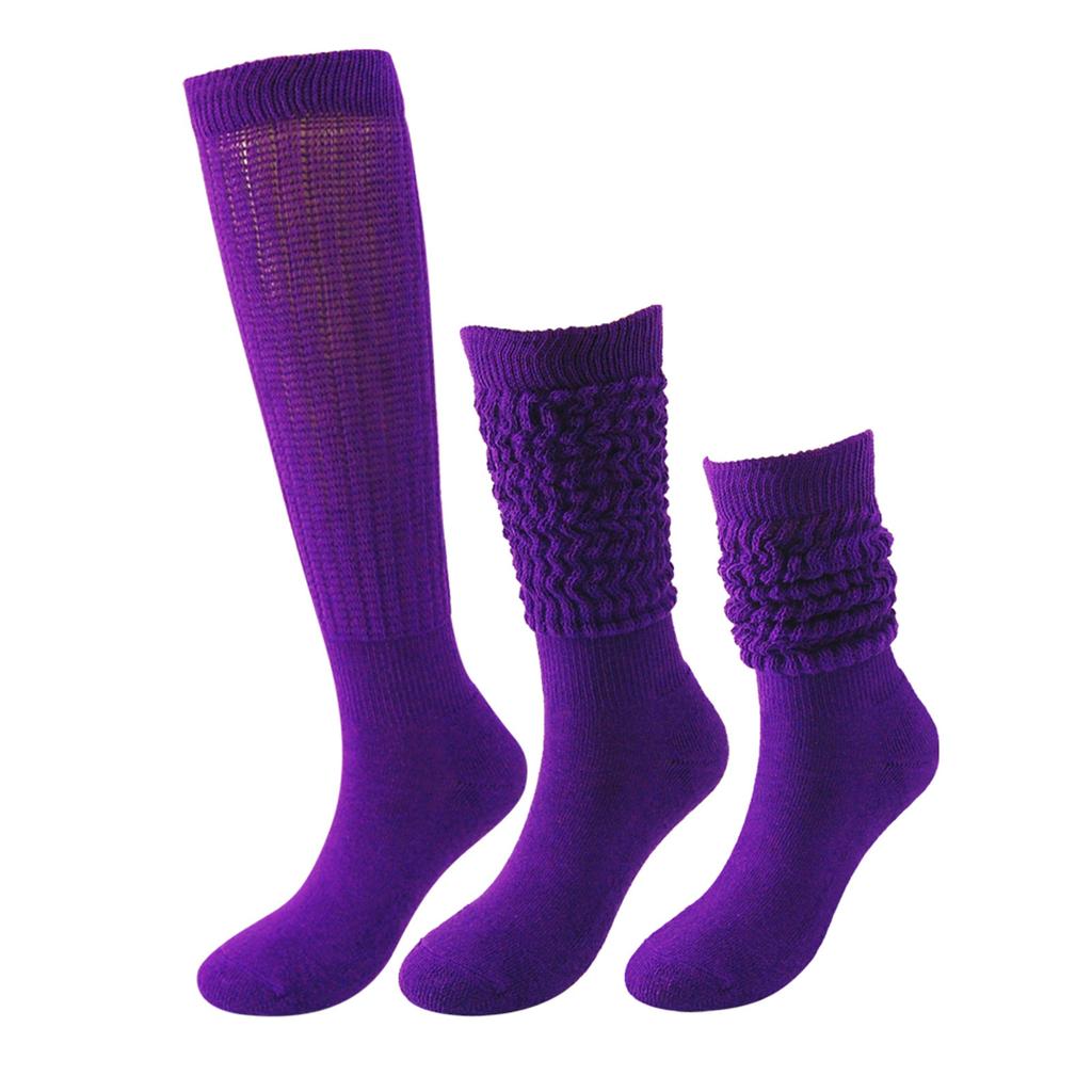 Women's Solid Color Thickened Loose Slouchy Socks Fashion Long Stacked Socks