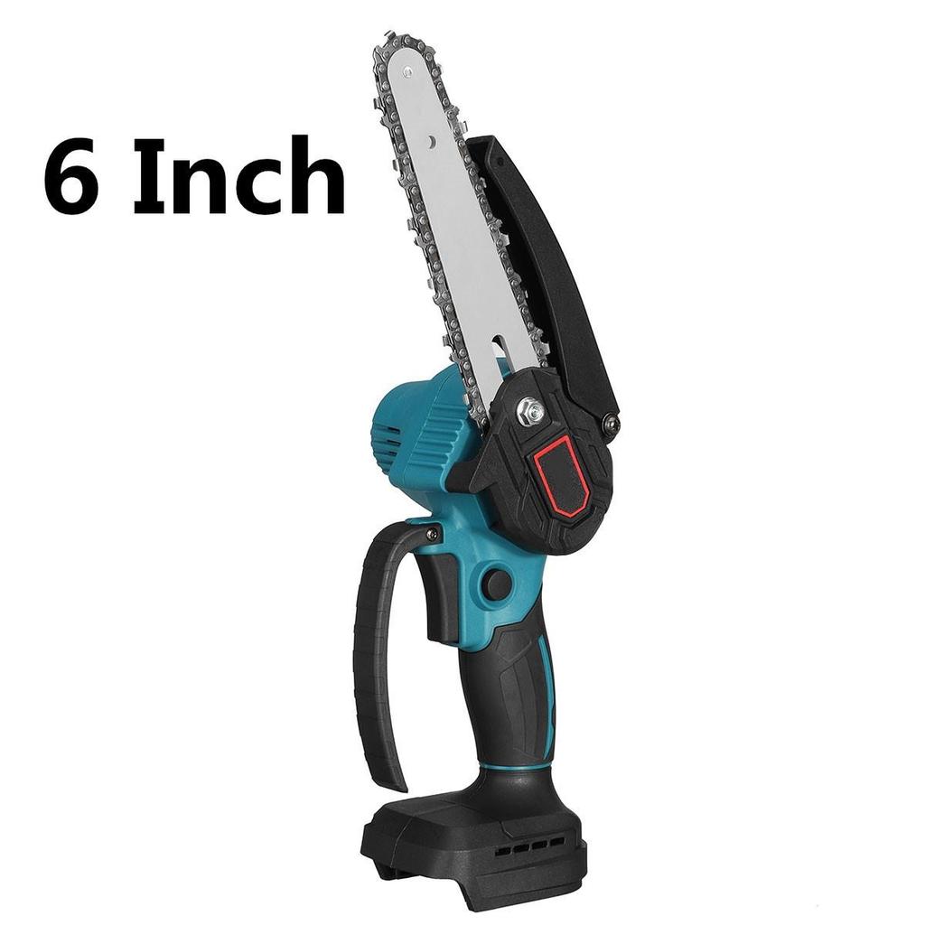 4/6/8 дюймов 88Vf Мини-электрическая цепная пила Беспроводная обрезная бензопила Деревообрабатывающий резак Садовая лесозаготовительная пила Электроинструмент с 2 батареями