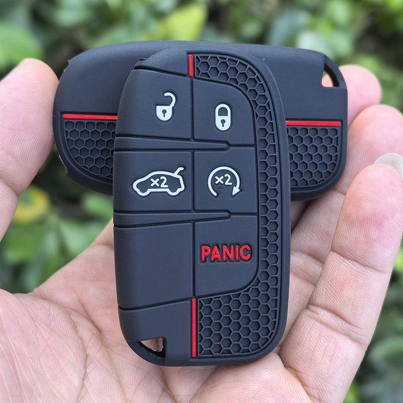 Силиконовый чехол для автомобильного ключа для Dodge Ram Charger Journey Durango Jeep Grand Cherokee Chrysler Keyless Fob Shell Holder