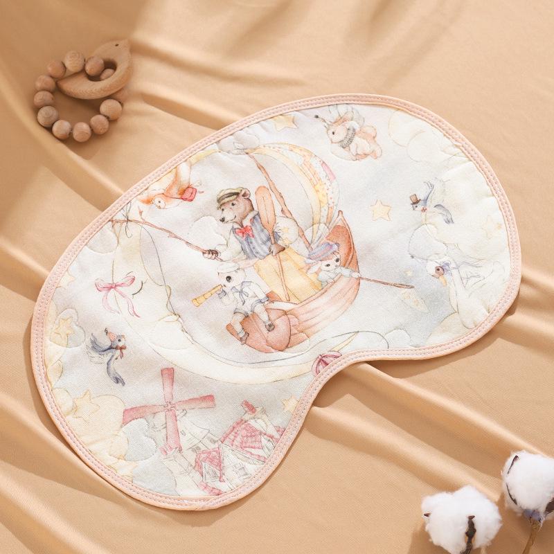 Newborn Breathable Cotton Anti-Spit-Up Pillow with Class A Gauze