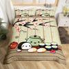Sushi Duvet Cover Twin Japanese Cherry Blossoms Bedding Set for Girls Boys Room Decor Kawaii Sushi Japan Food Comforter Cover